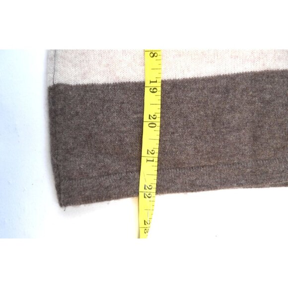 Fenn Wright Manson 2 Ply Cashmere Brown and Ivory Sweater Womens Size M - Picture 10 of 11